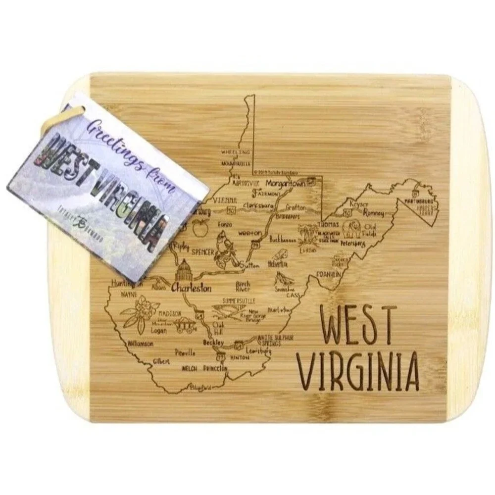 A‎ Slice of Life West Virginia State Serving and Cutting Board, 11